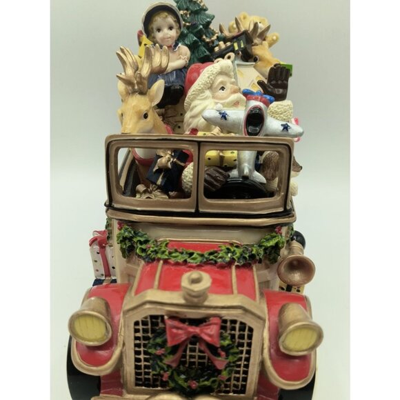 Fitz and Floyd Santa Christmas Car Musical Figurine Vintage Holiday Decor - Picture 3 of 13
